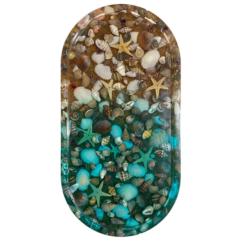 🐚🌊New underwater beach inspired handmade trinket tray SALE
